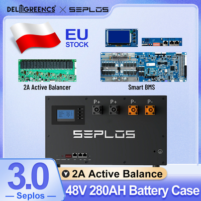 Δελίγρην Σέπλος 51.2V Κίτ μεταλλικού ενεργού εξισορρόπησης 3.0 BMS Lifepo4 μπαταρία 200A ABMS για ηλεκτρική ενέργεια στο σπίτι