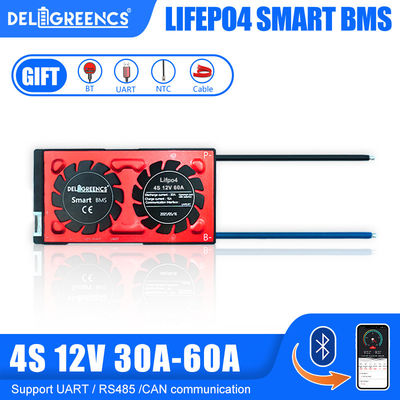 Bluetooth έξυπνο BMS 4S 12V 60A για το σύστημα διαχείρισης BMS μπαταριών λίθιου