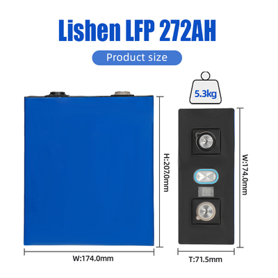Μπαταρίες λίθιου Lishen 3.2V 272ah 280ah Lifepo4 για ηλιακό 48V
